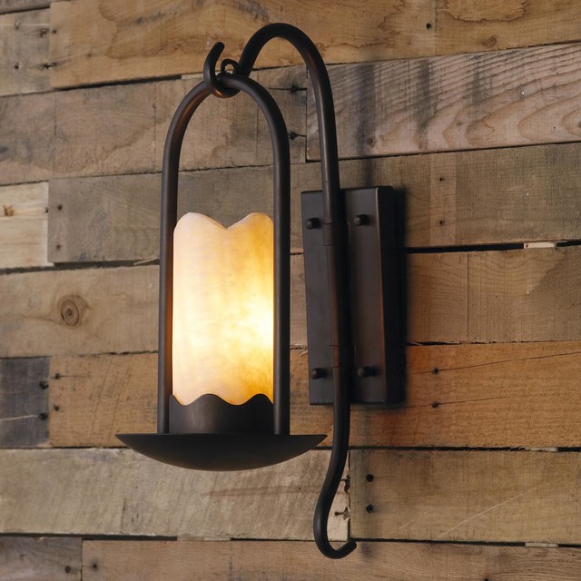 Iron Branches Stone Candle Sconce - Lamp Shades - by Shades of Light